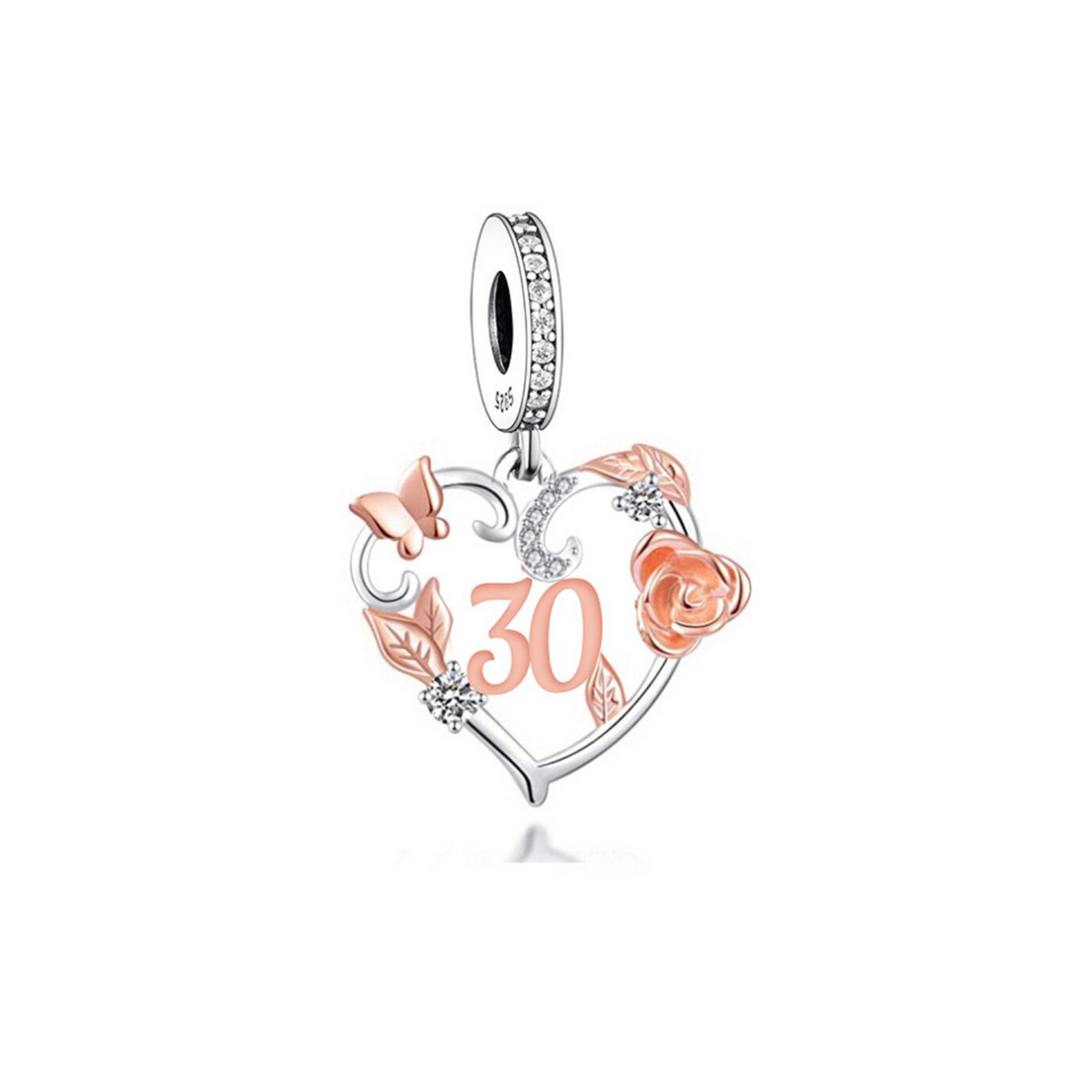 30 Years Heart Charm