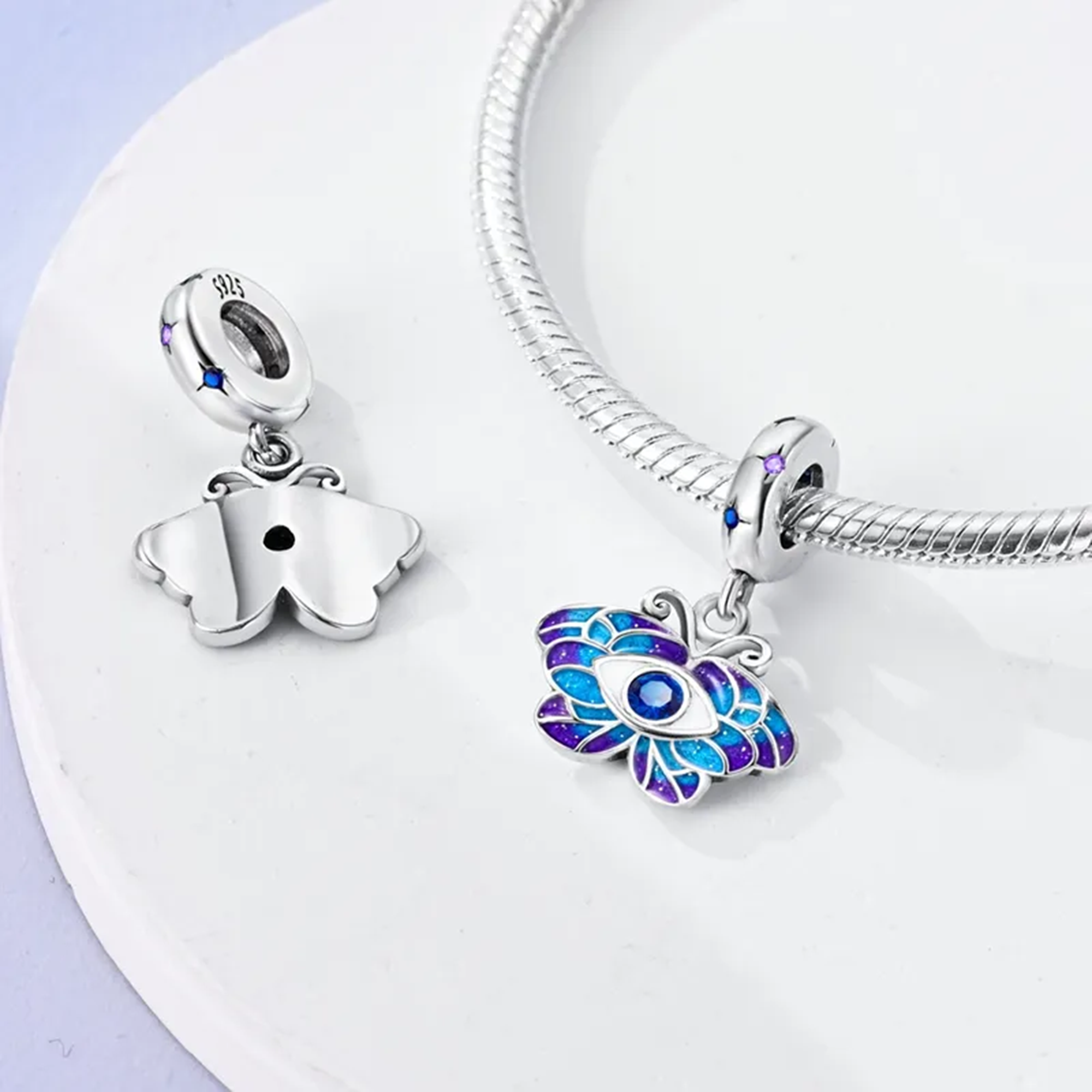 Butterfly Eye Charm