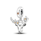 Deer Charm - Sterling Silver Charm For Bracelet