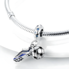 Football Charm For Pandora Bracelet, Shoe Charm For Pandora Bracelet, Athlete Girl Charm For Pandora Bracelet,