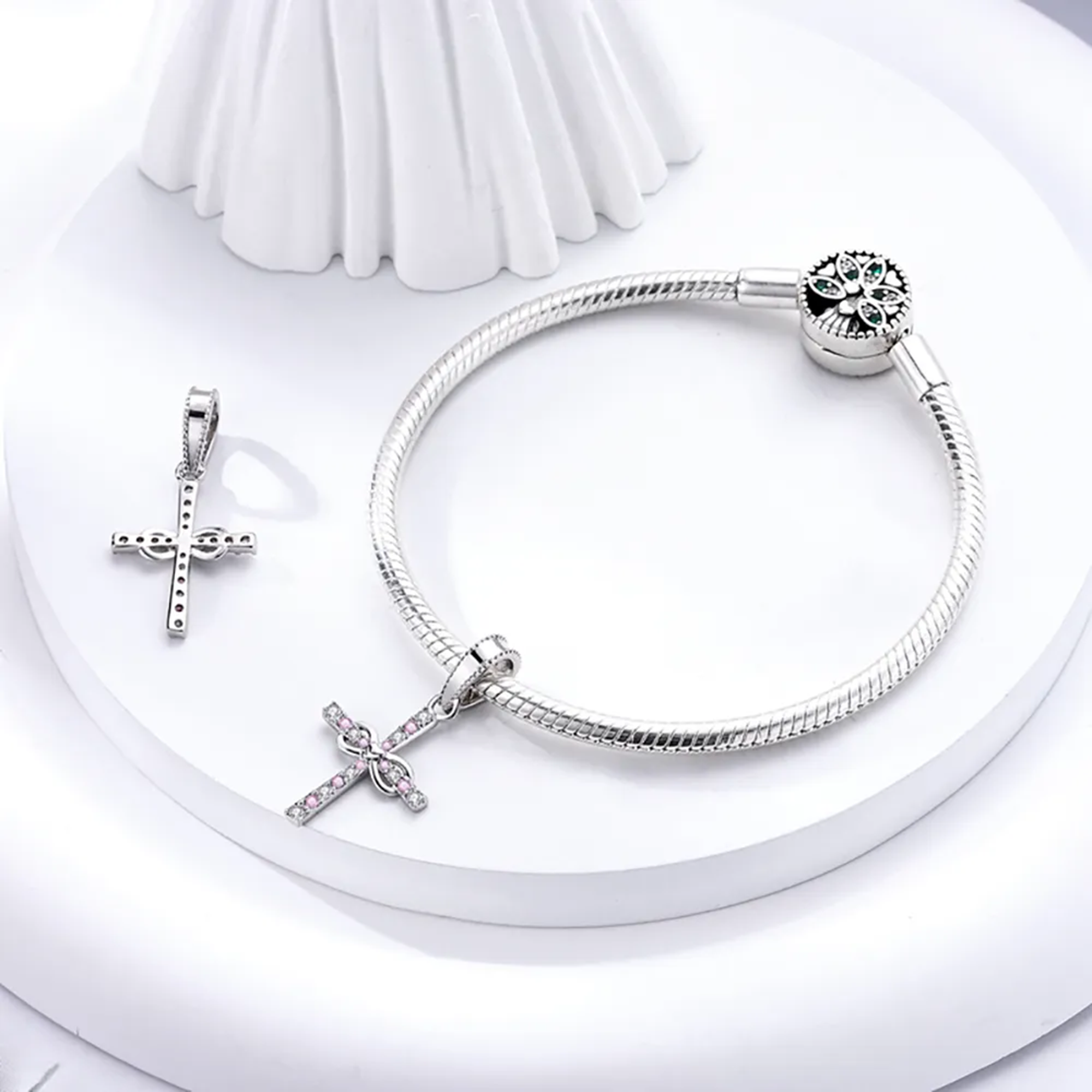 Forever Love Cross Charm