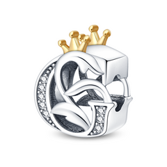 G Letter Crown Charm