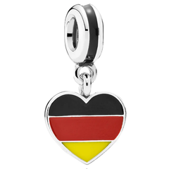 Germany Flag Heart Charm