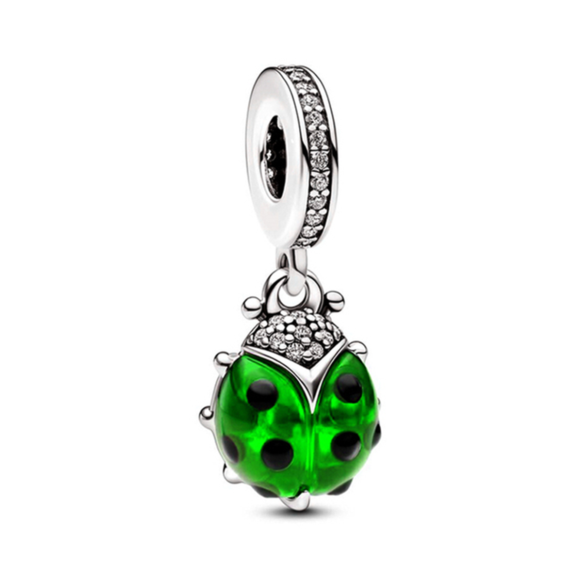 Green Lady Bug Charm