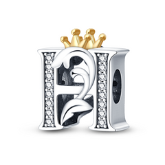 H Letter Crown Charm