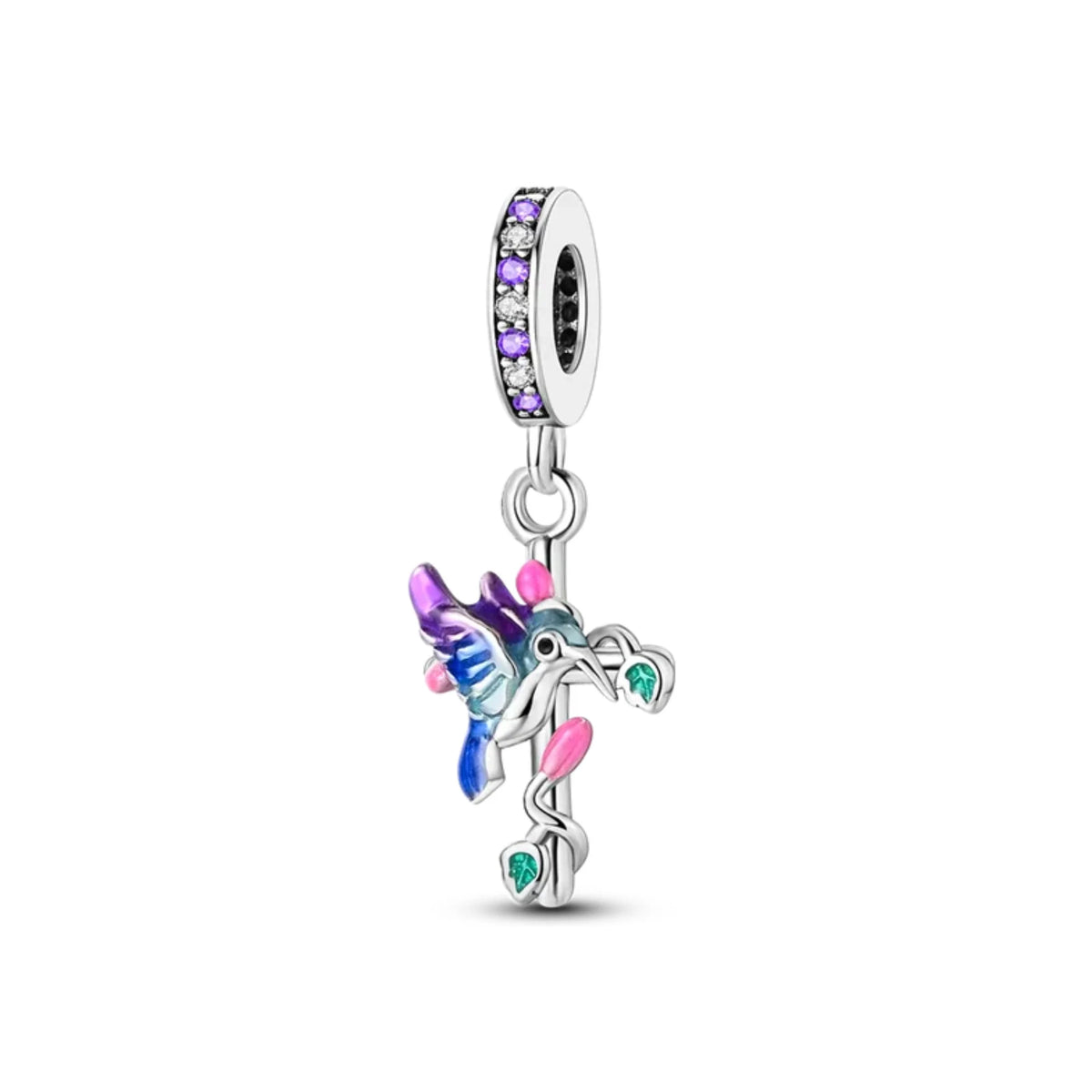 Hummingbird Charm And Cross Charm