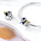 Pandora Fitting Hummingbird Heart Charm For Bracelet, Birthday Gifts For Her, Sterling Silver Charm For Pandora Bracelet, Hummingbird Charm