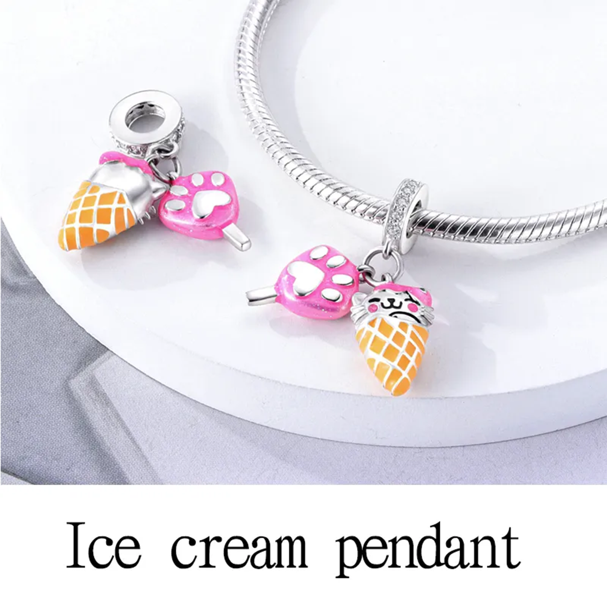 Ice Cream Dangle Charm