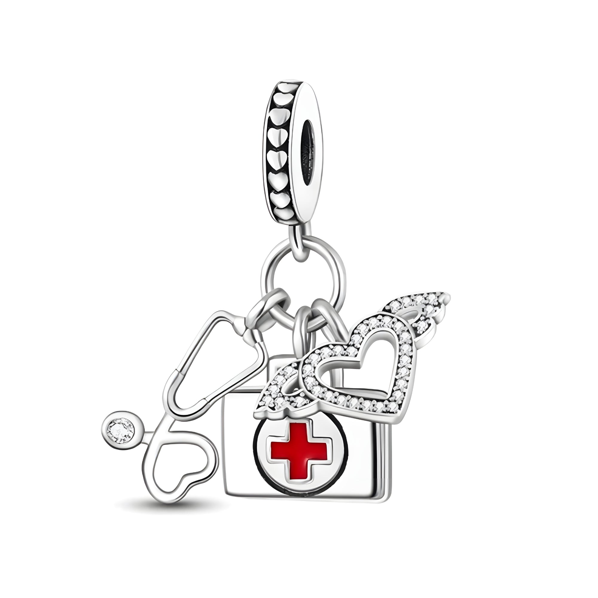 Angel Nurse Charm

Celebrate the selfless dedication and compassionate care of nurses with the Angel Nurse Charm—a beautiful tribute to the heroes in the medical field