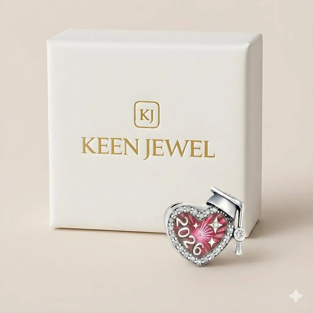 Gratuation Charm 2026 - Sterling Silver Charm Box