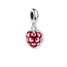 Rasberry Charm, 925 Sterling Silver Rasberry Charm