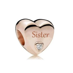 Sister Heart Charm