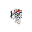 Skull Charm - Sterling Silver Charm For Bracelet