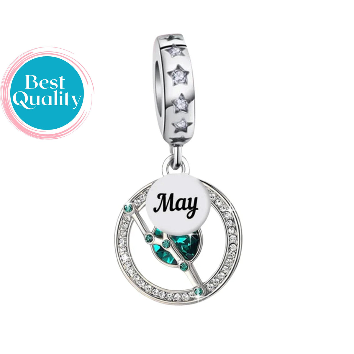 May Birthstone Charm