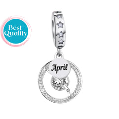 April Birthstone Charm