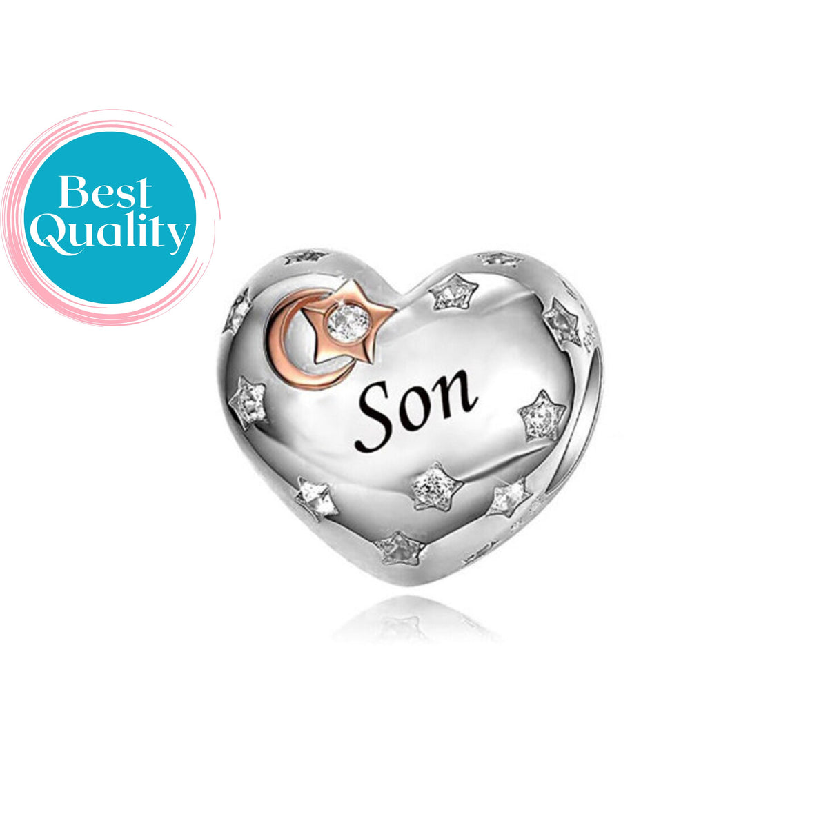 Son Heart Charm