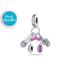 Music Head Phone Charm