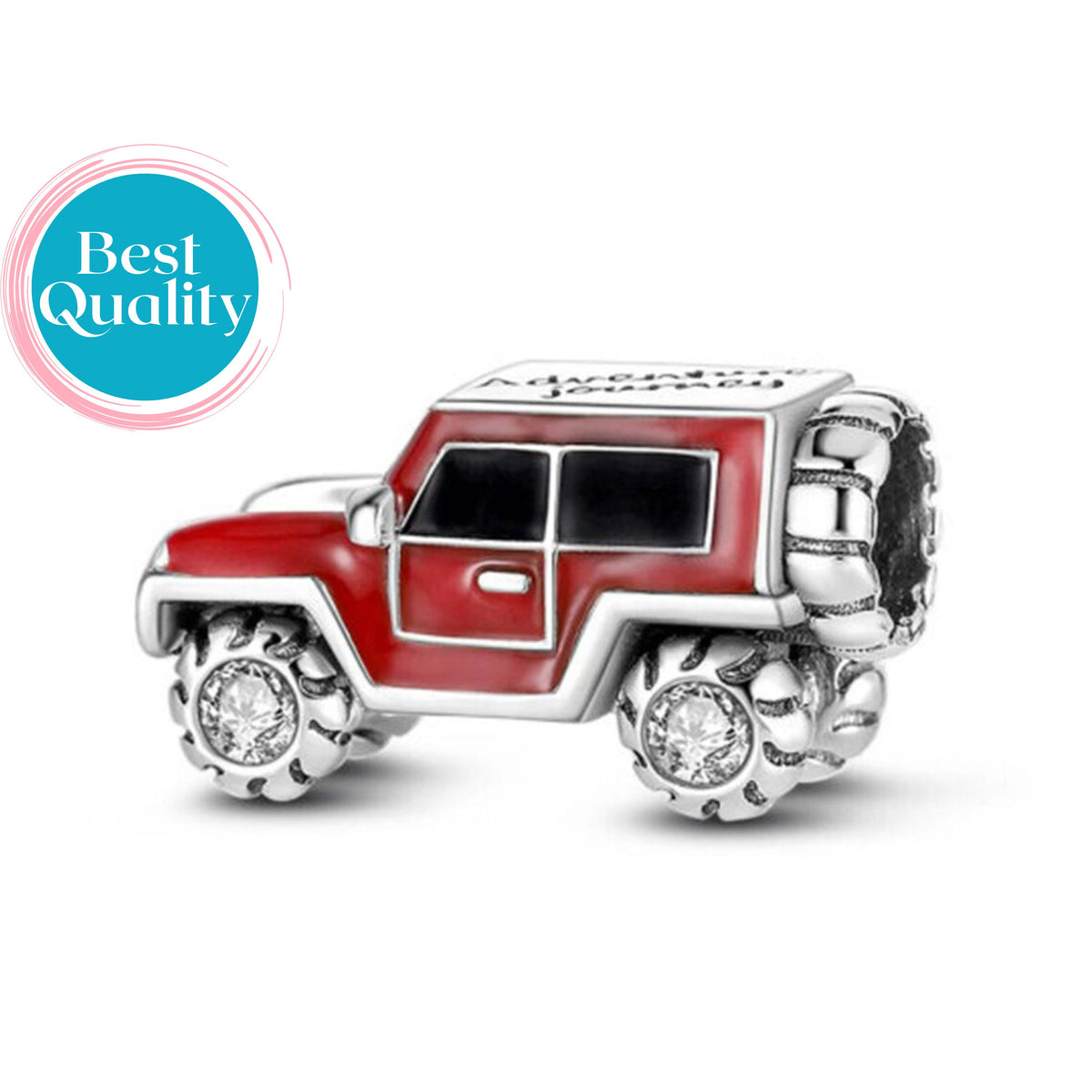 Red Offroad Car Charm