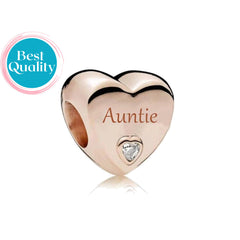 Auntie Heart Charm