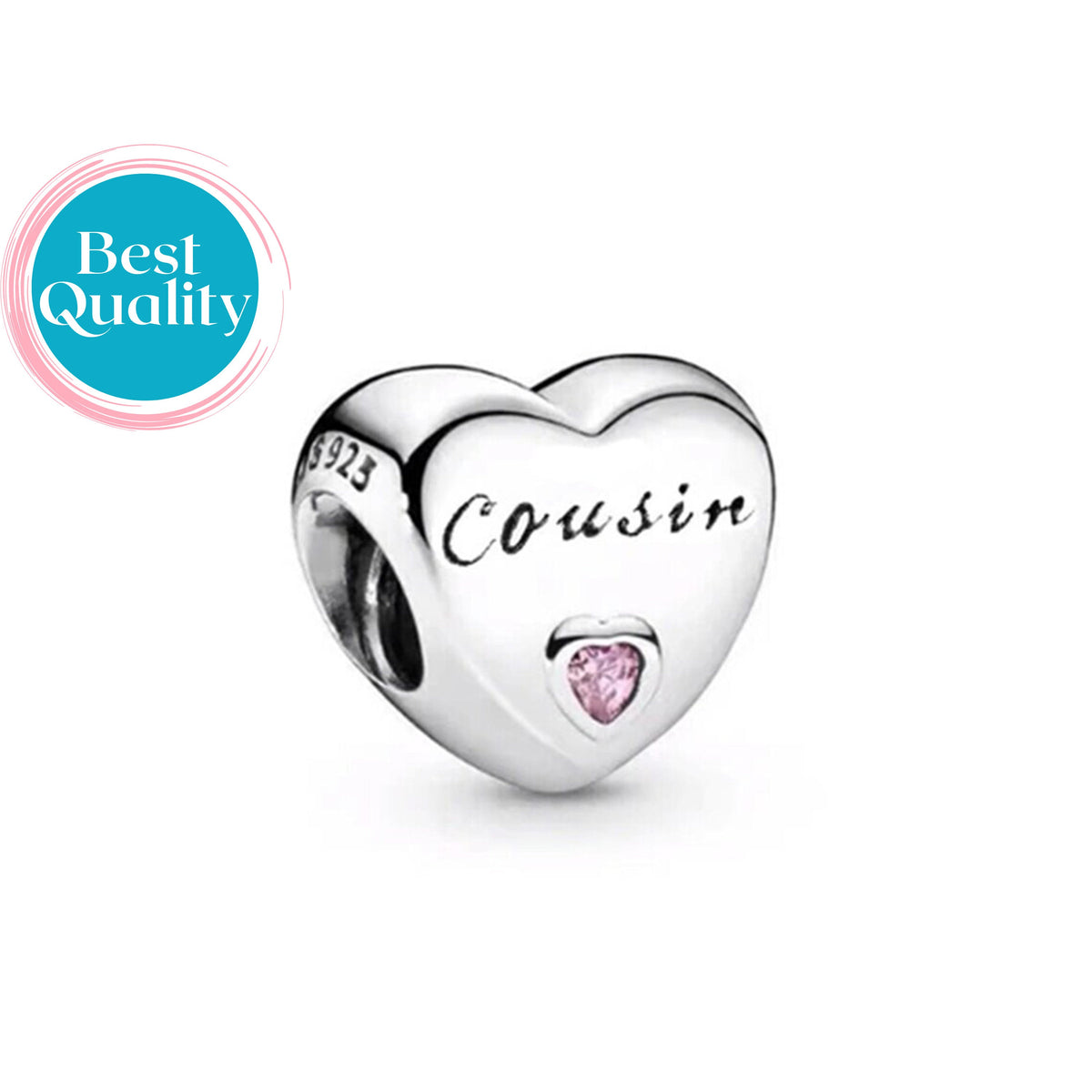 Cousin Heart Charm