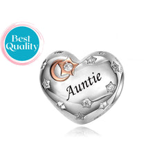 Auntie Heart Charm