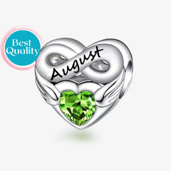 August Angel Birthstone Charm