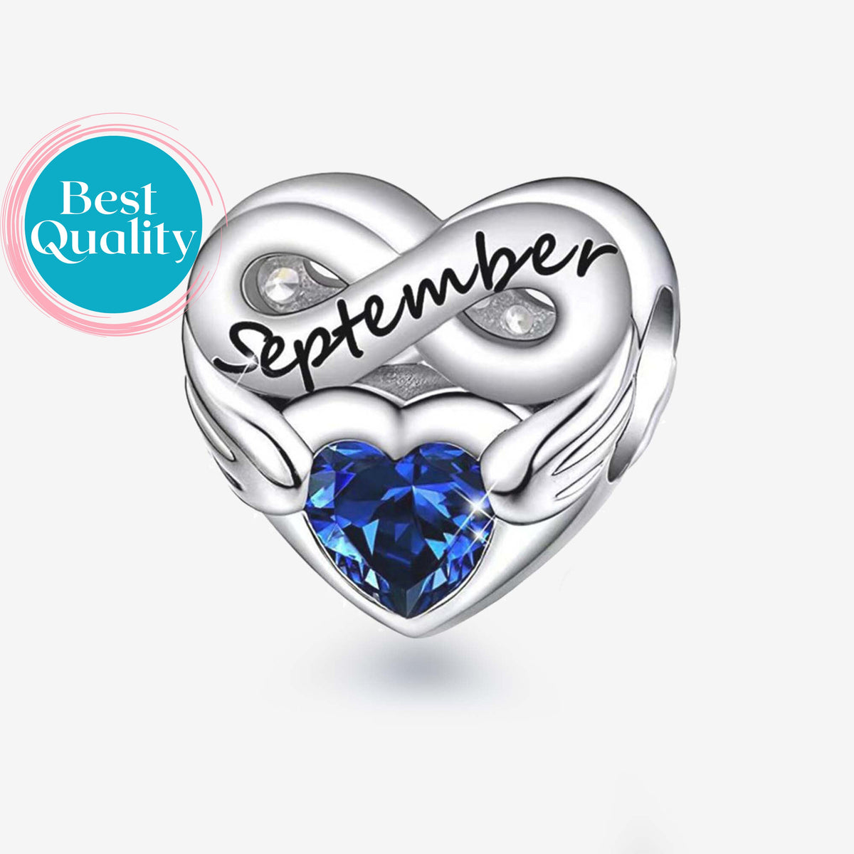 September Angel Birthstone Charm